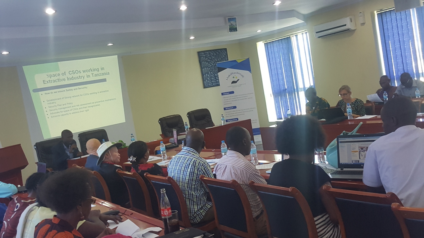 Seminar on the Space for Civil Society in the Extractive Sector in Tanzania