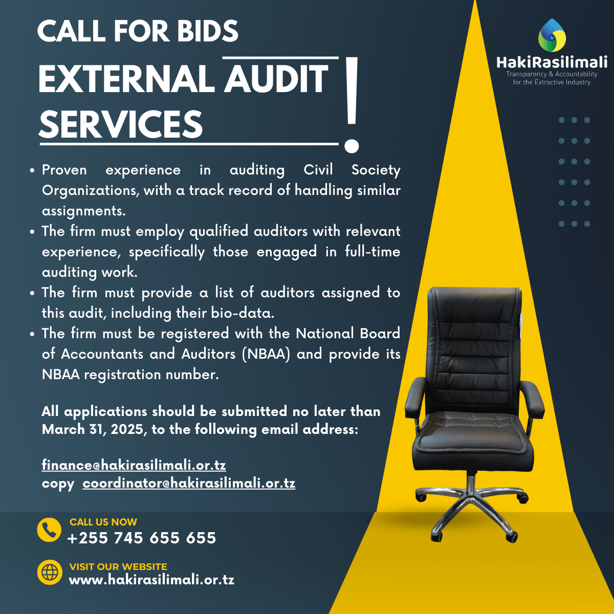 Call For Bids External Audit Services